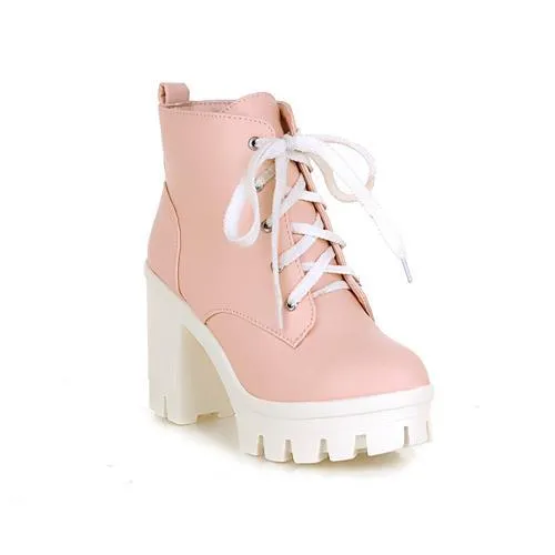 Fashionable High-Heel Snow Boots