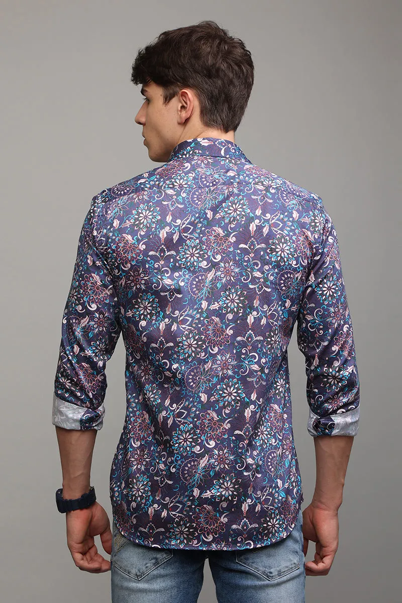 Flowleaf Blue Shirt