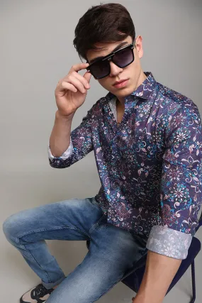 Flowleaf Blue Shirt