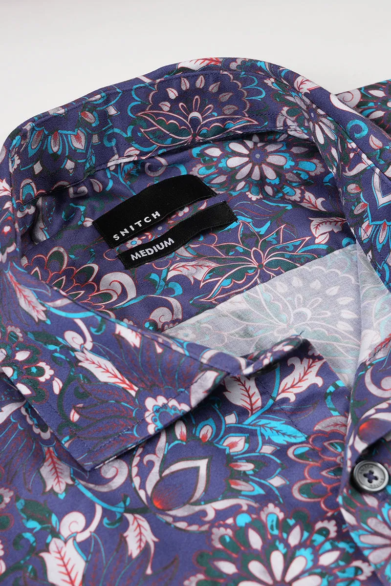 Flowleaf Blue Shirt