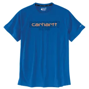 Force Relaxed Fit Midweight Short-Sleeve Logo Graphic T-Shirt - 446-Light Huron Heather | Carhartt 106653