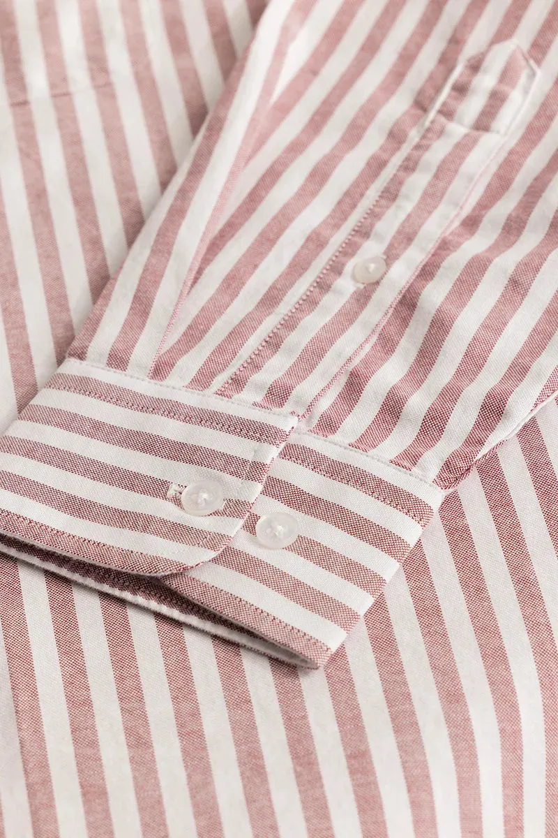 Fortunato Mauve Stripes Plus Size Shirt