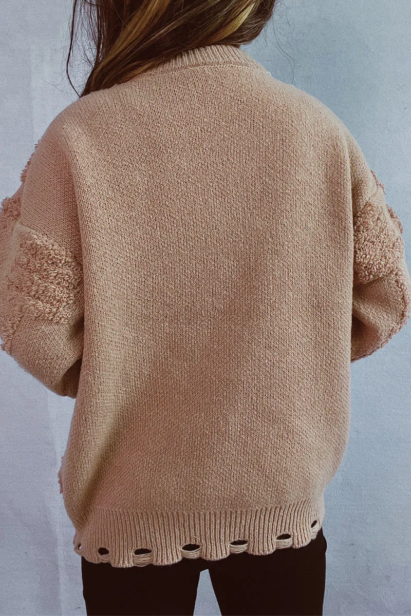 HWS1250 Festive 3D Knit Sweater