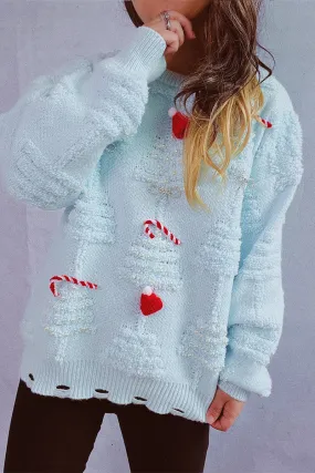 HWS1250 Festive 3D Knit Sweater