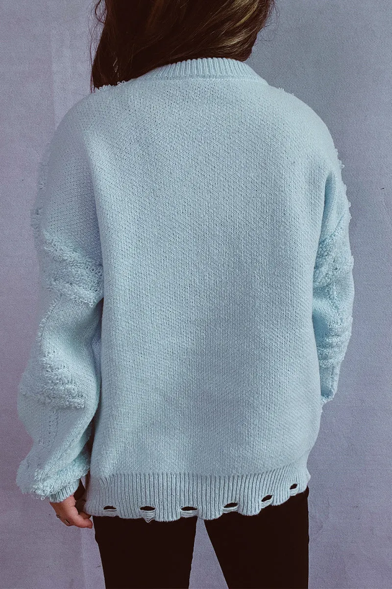 HWS1250 Festive 3D Knit Sweater