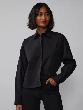 Long Sleeve Boxy Button Down Shirt