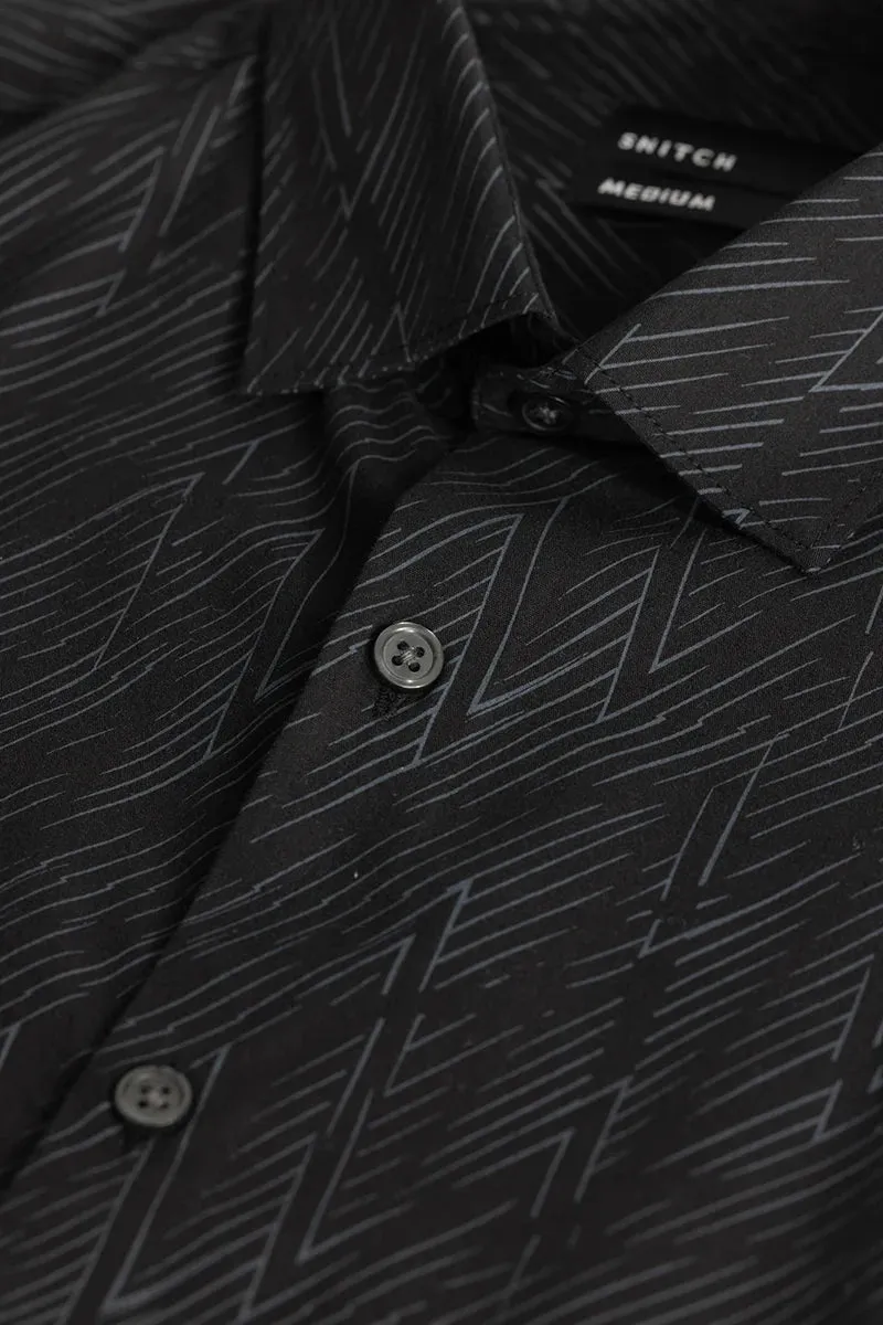Mauro Black Geometric Shirt