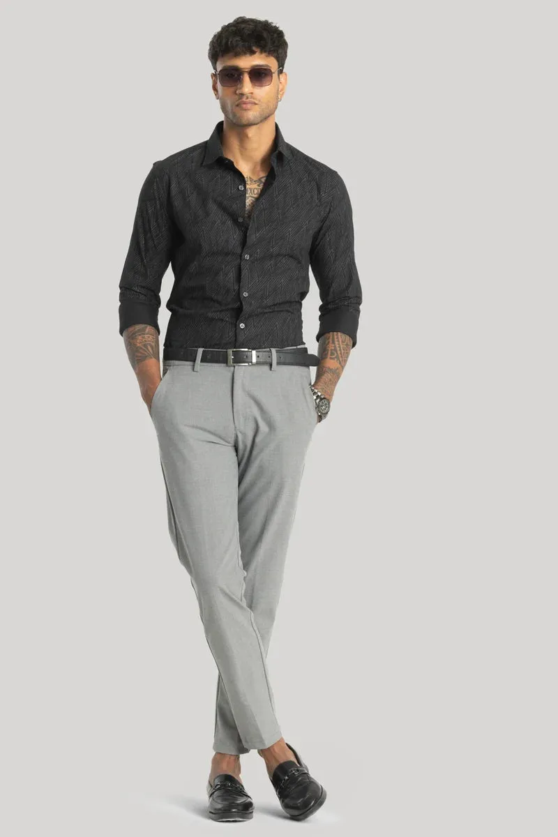 Mauro Black Geometric Shirt