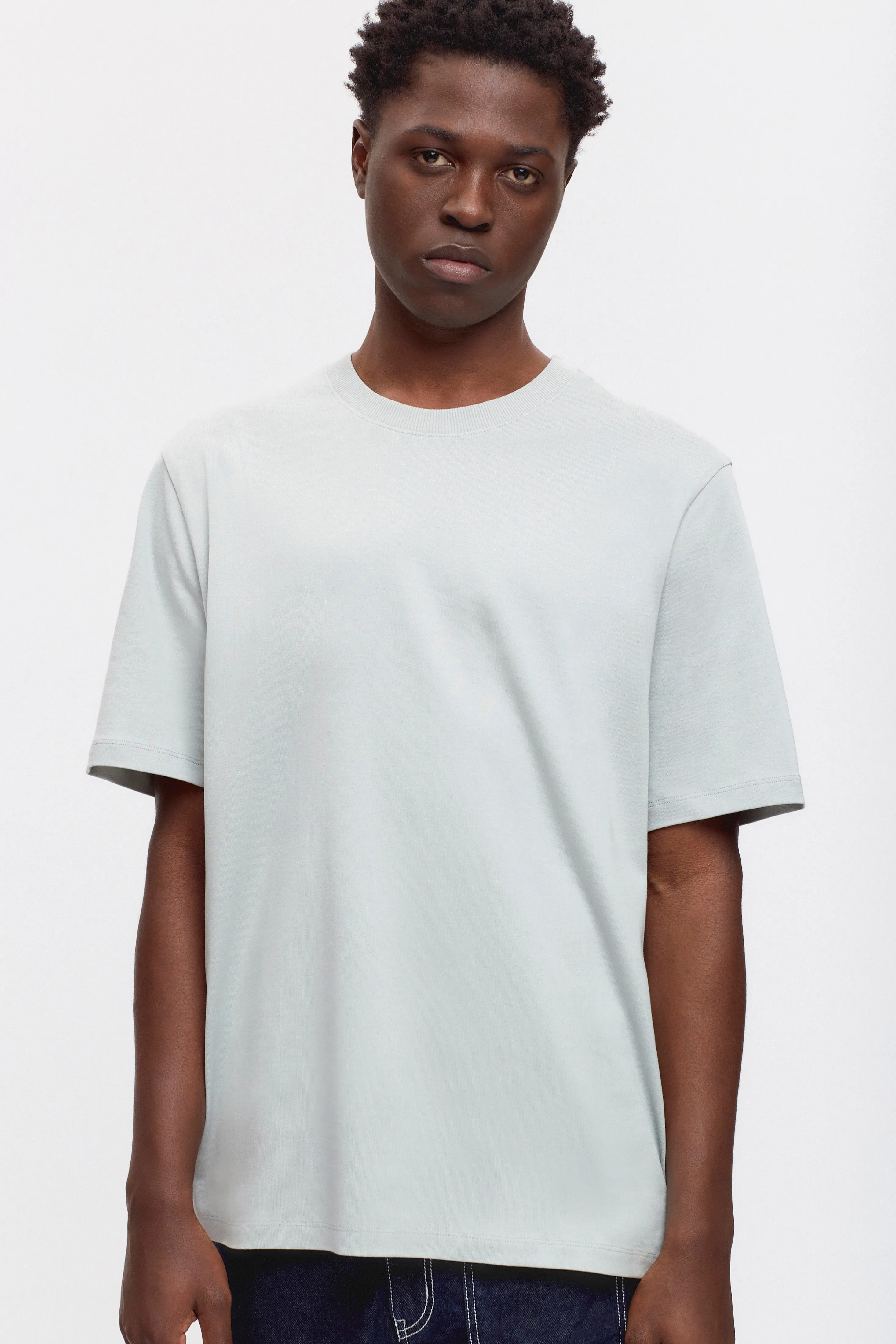 Men's Midweight Crew in Puritan Grey