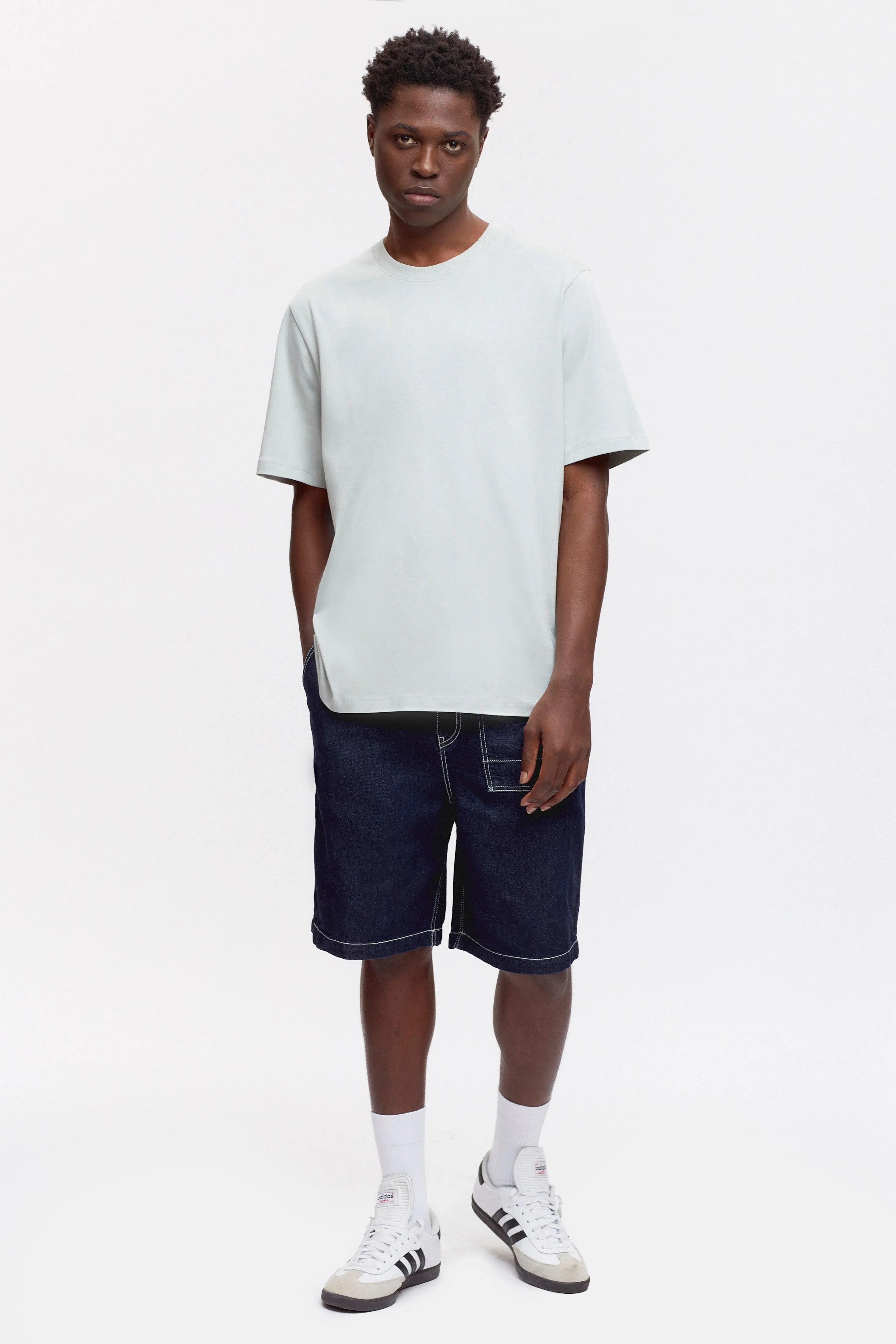 Men's Midweight Crew in Puritan Grey