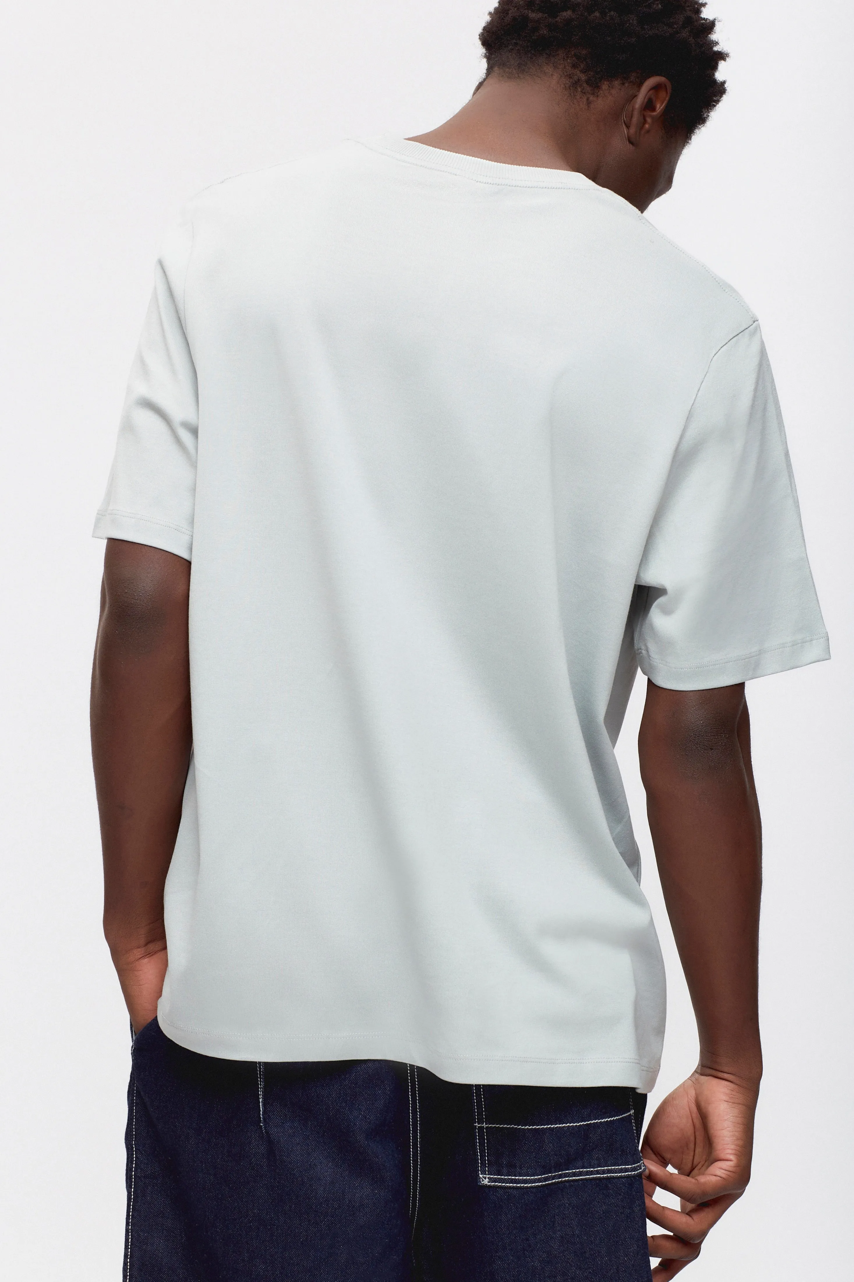Men's Midweight Crew in Puritan Grey