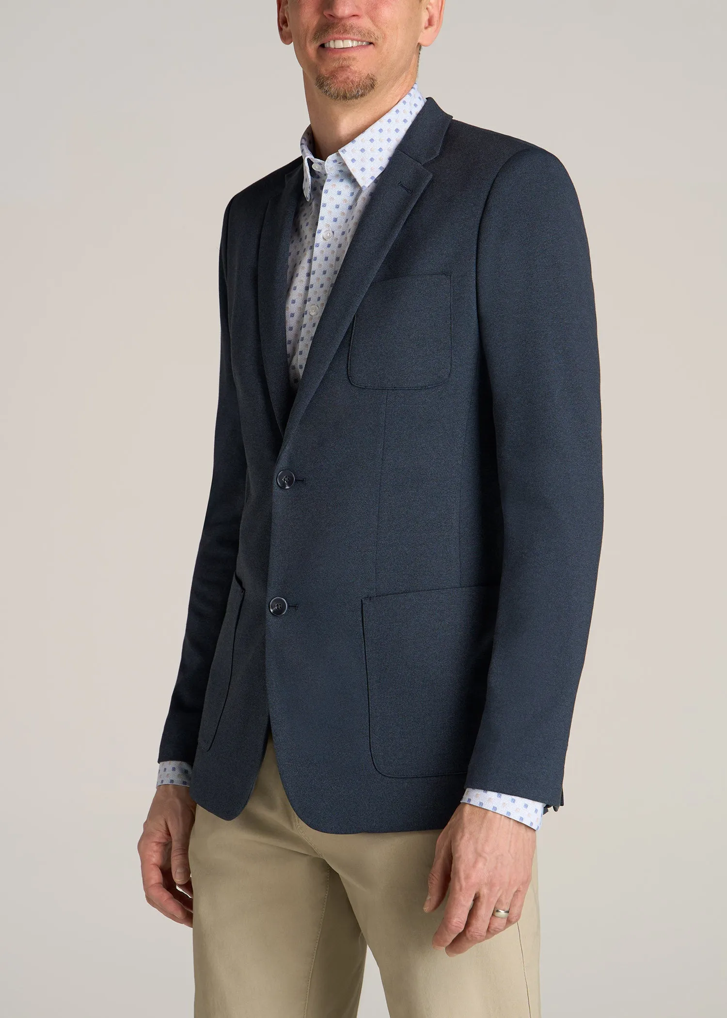 Men's Tall Blazer in Blue Steel