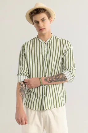 Nautistripe Green Stripe Shirt