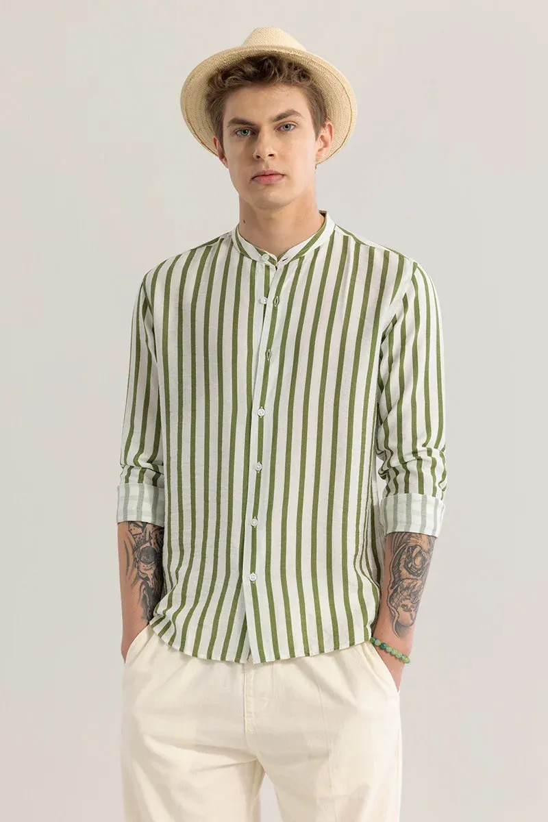 Nautistripe Green Stripe Shirt