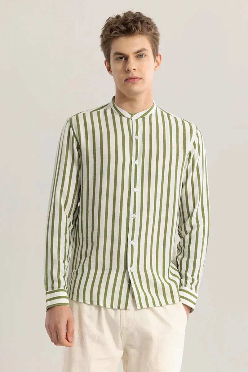Nautistripe Green Stripe Shirt