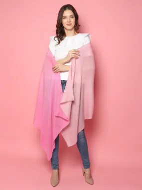 Ombre Pink Pashmina Shawl, pure pashmina shawls online
