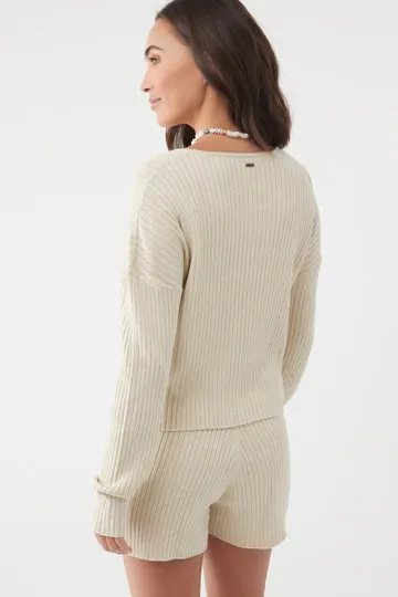 O'Neill Marla L/S Shirt-Oatmeal Heather