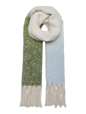 Onlbonnie Life Long Fringed Scarf C - Groen Dessin