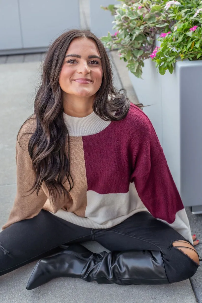 Perfect Patch Knit Sweater