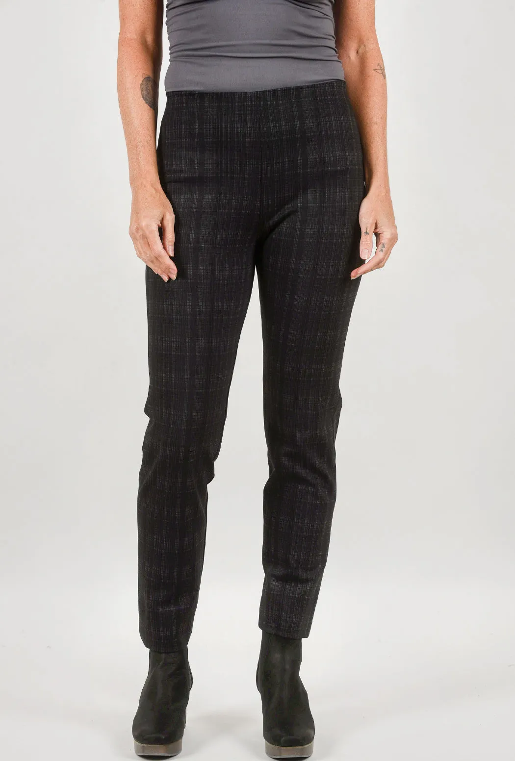 Plaid Milo Pant, Black