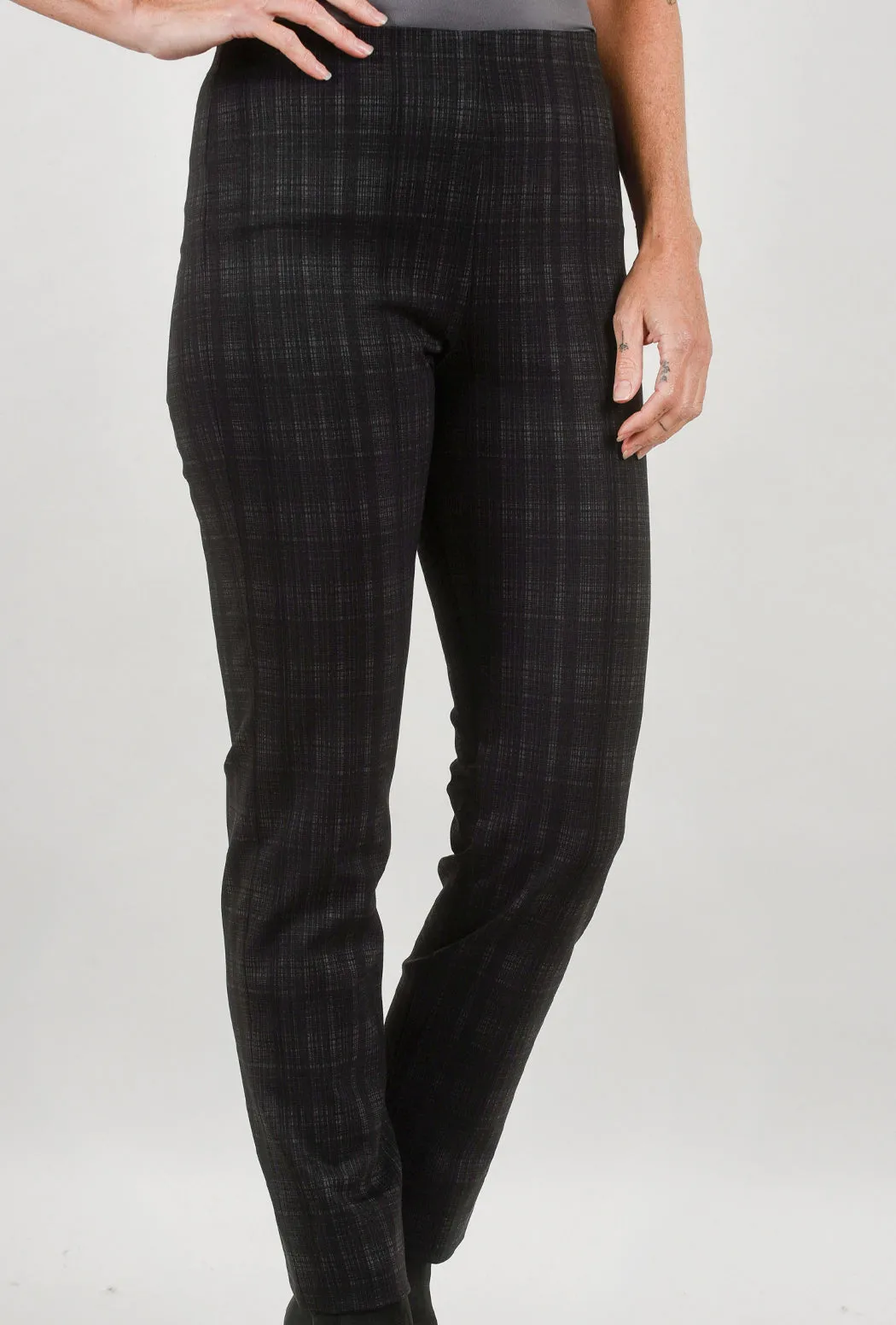Plaid Milo Pant, Black