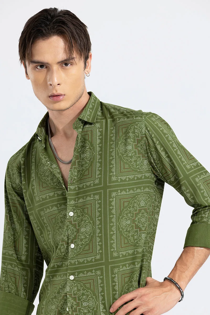 Poetry Paisley Green Shirt