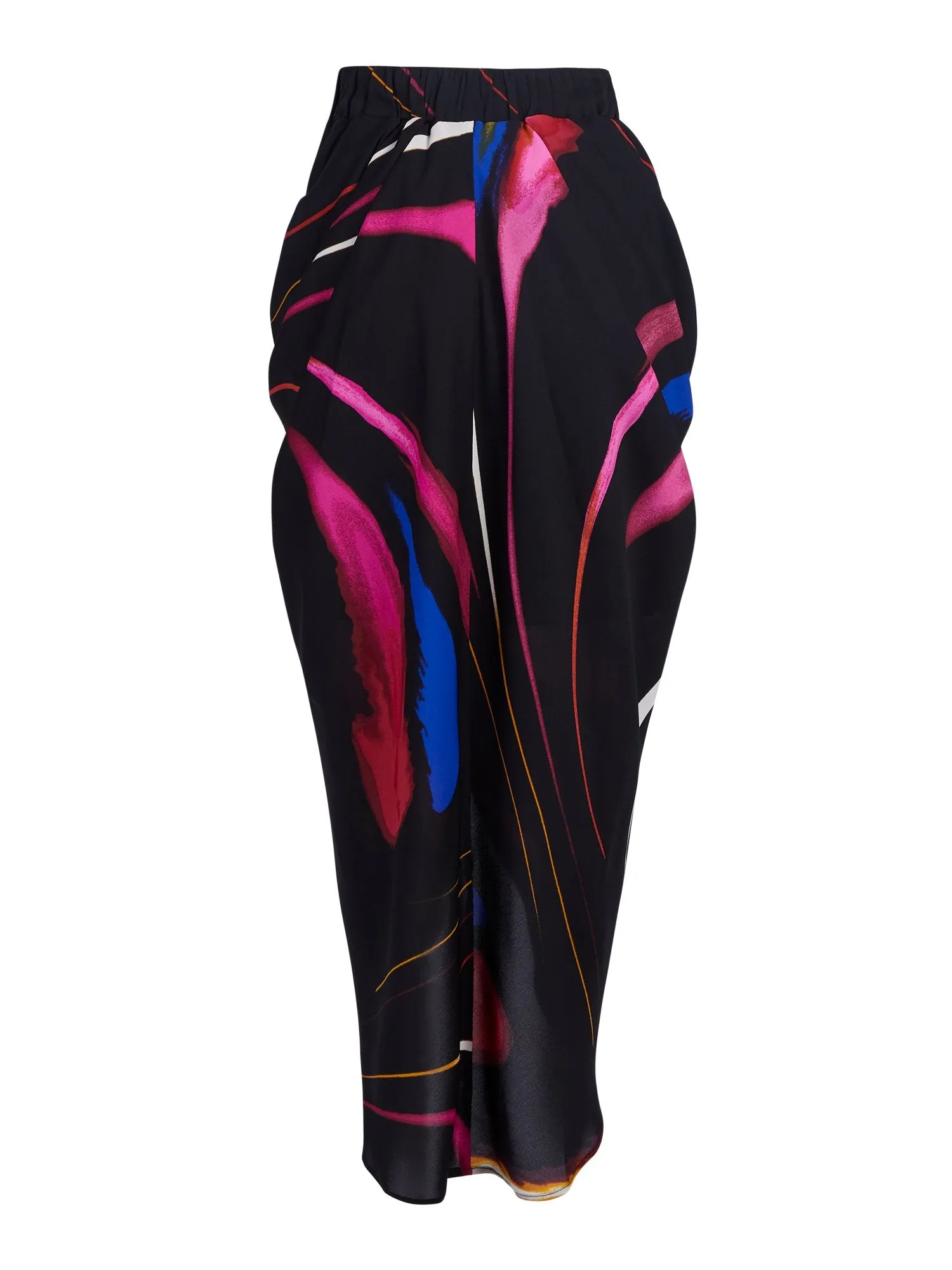 Print Tie-Waist Skirt