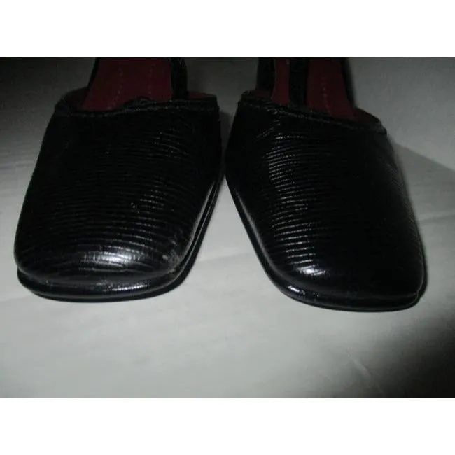 Ralph Lauren Black T Ankle Strap Pumps Size Us