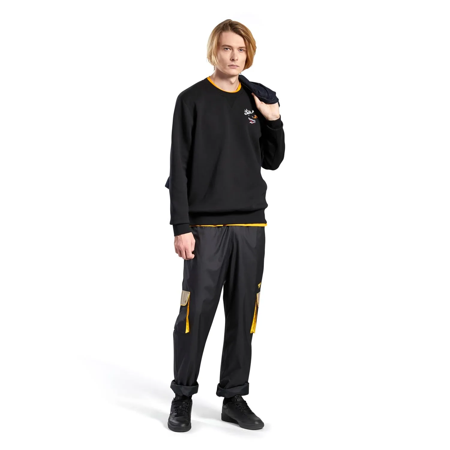 Reebok X Tom And Jerry Men's Crew Sweater Black