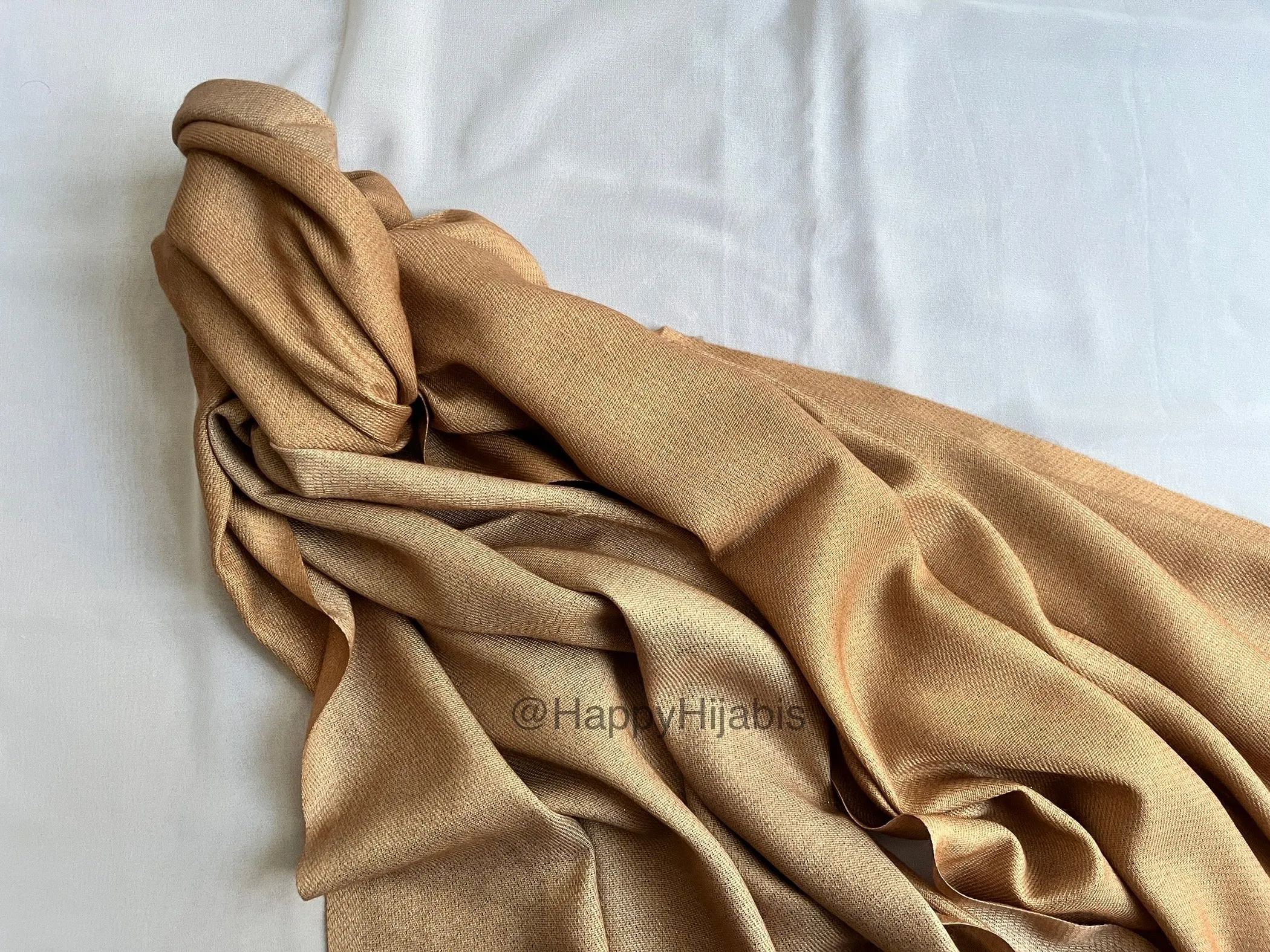 Reversible Moonlight Pashmina- Brown Oat