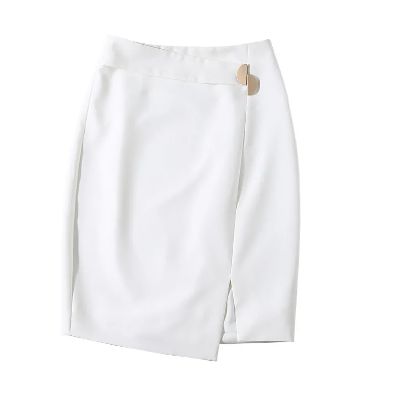 Summer Brands Korea Dongdaemun Women OL Uniform Slim Look All-Matching Skirt Hip Flattering Skirt
