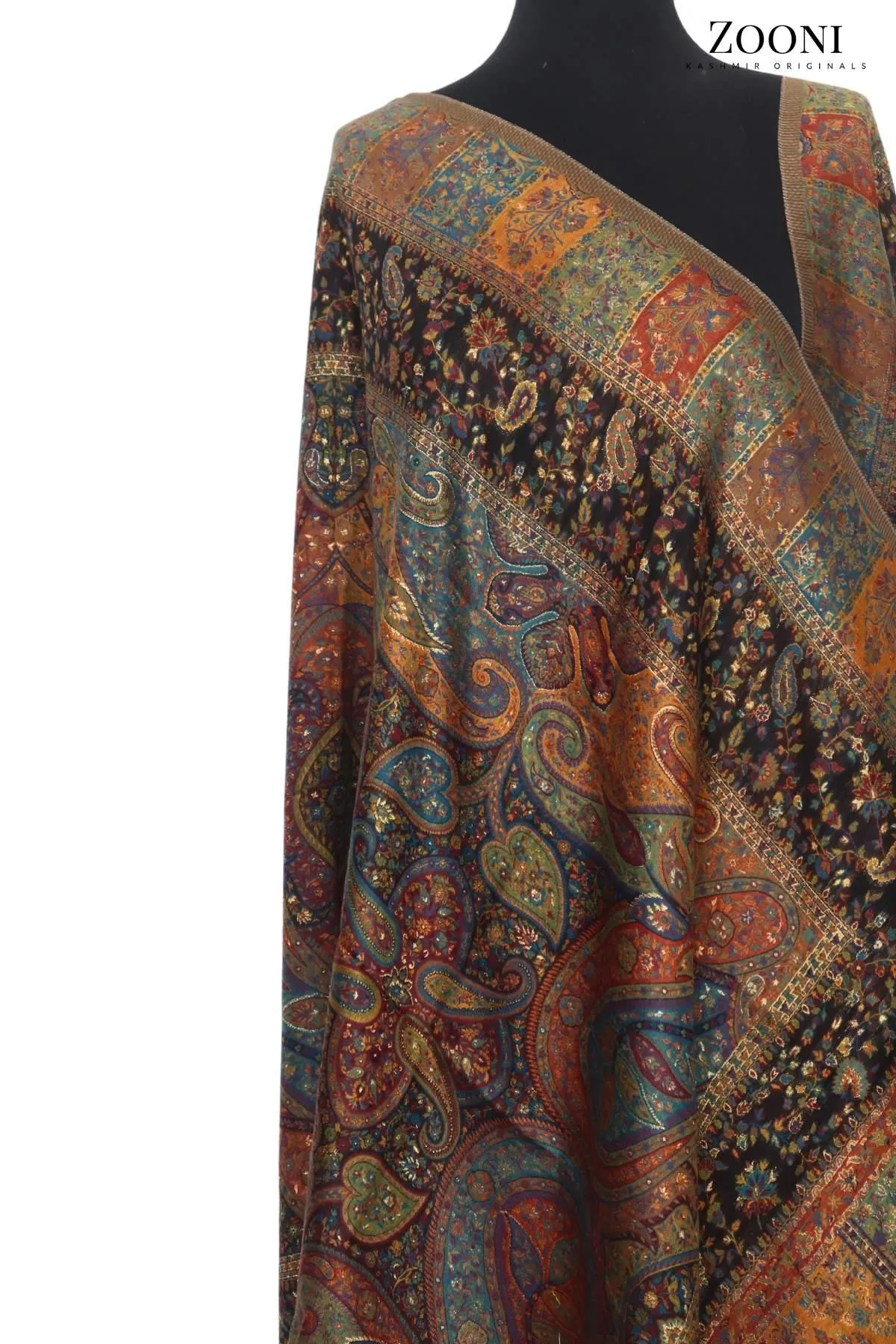 Superfine Kaani Jaamawar Silk Summer Shawl