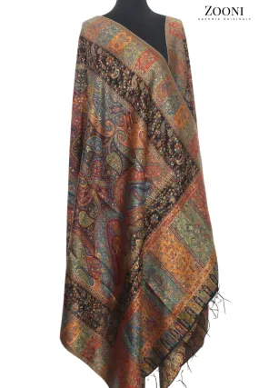 Superfine Kaani Jaamawar Silk Summer Shawl