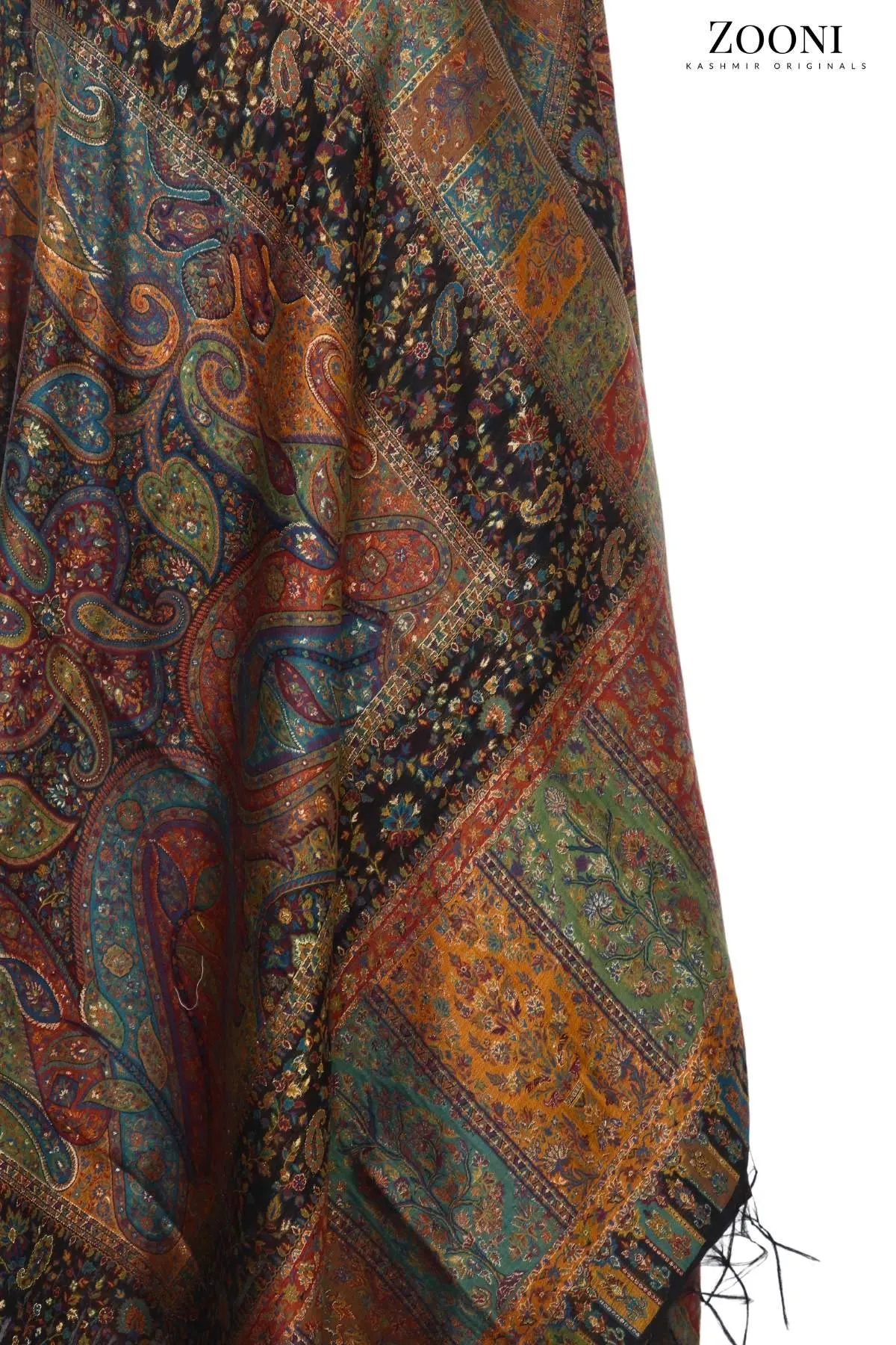 Superfine Kaani Jaamawar Silk Summer Shawl