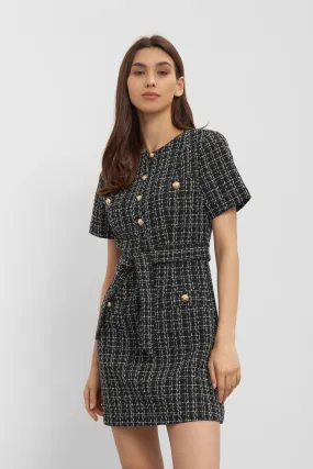 Taylor Boucle Dress - Black