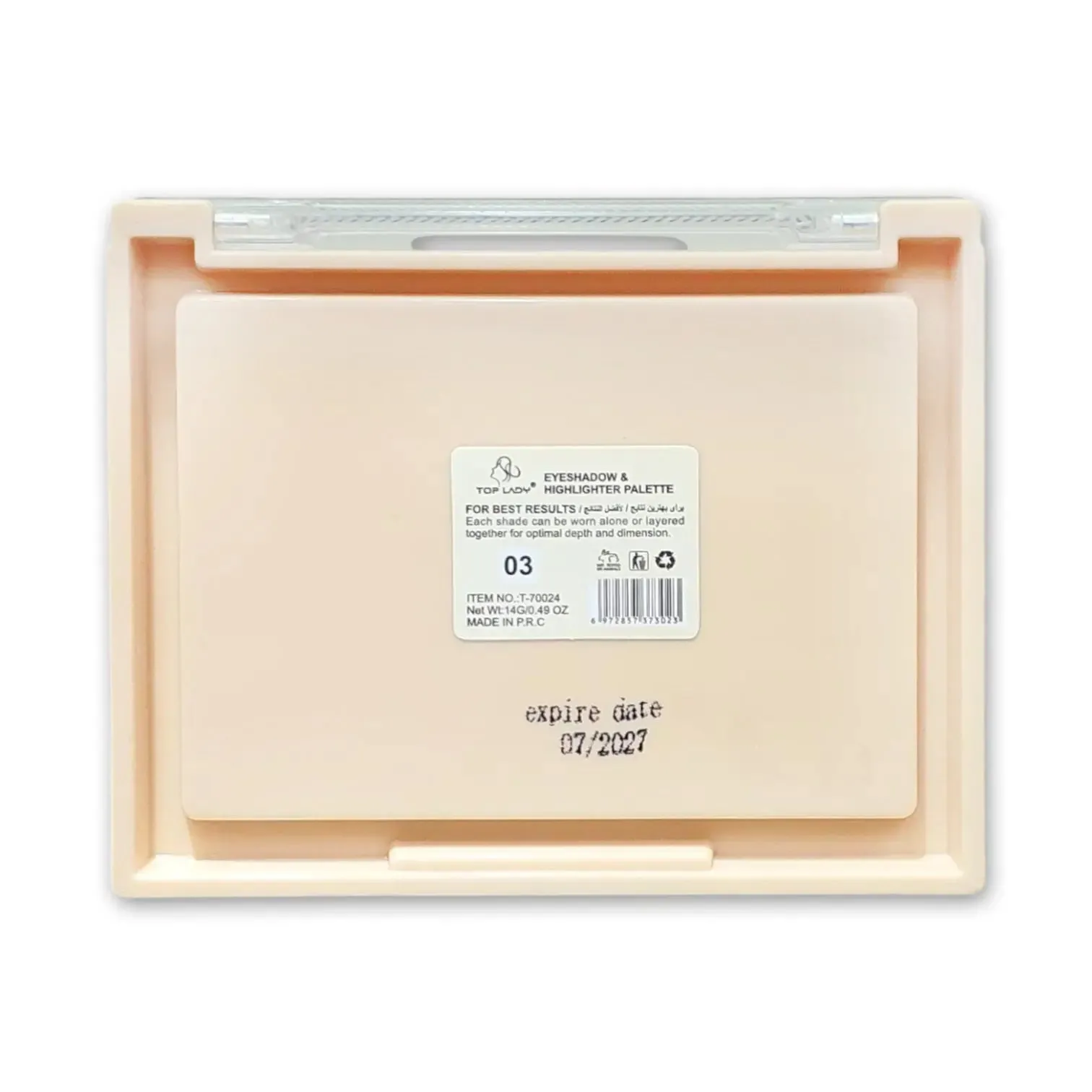 Top Lady Eyeshadow and Highlighter Palette