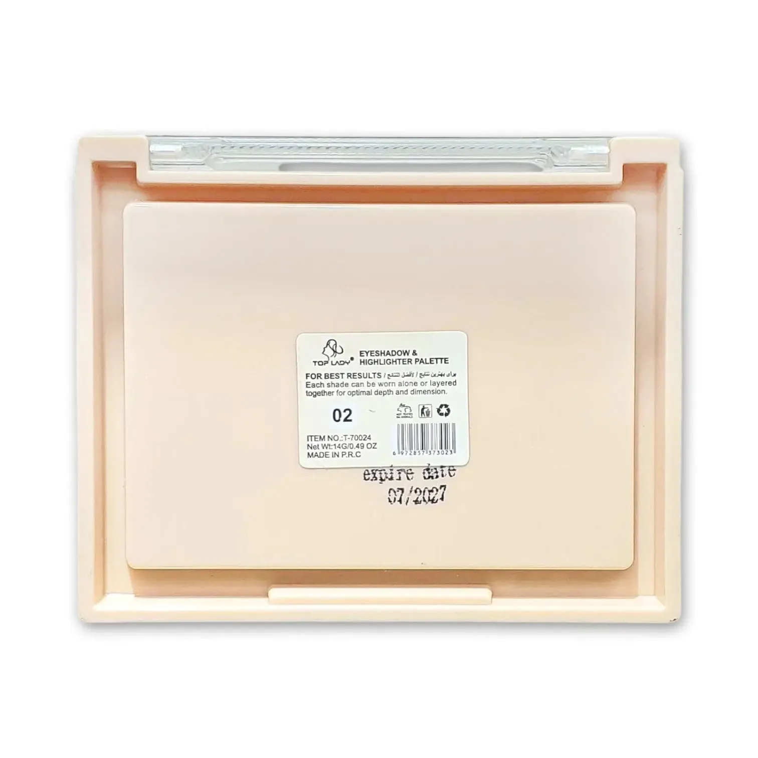 Top Lady Eyeshadow and Highlighter Palette