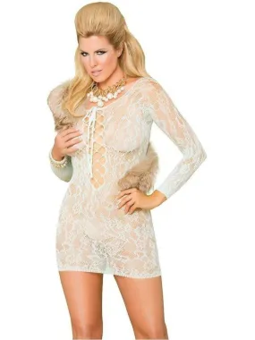 Vivace EM-88055Q Long sleeve lace mini dress