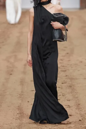Women's Black Viscose Dresses - BlackBeads