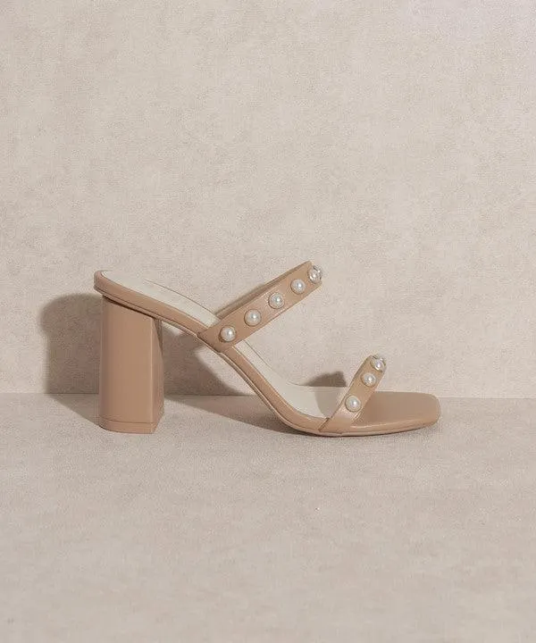 Womens Victoria Pearl Strap Heels